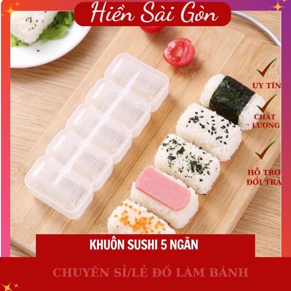 Bộ khuôn 5 ngăn, 10 ngăn  làm cơm nắm, sushi tiện lợi