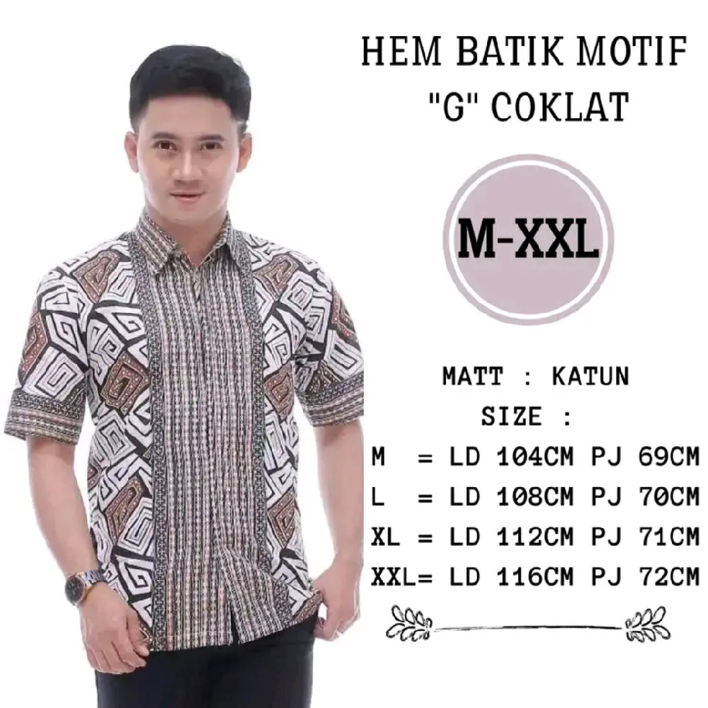 BAJU BATIK HEM,  BAJU BATIK NGANTOR ATAU KONDANGAN Pria