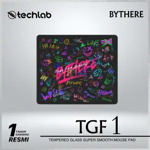 Bythere TGF1 Glasspad / Glass Pad FPS E-Sports Game Micro Etched Tempered Glass Super Smooth Mouse Pad