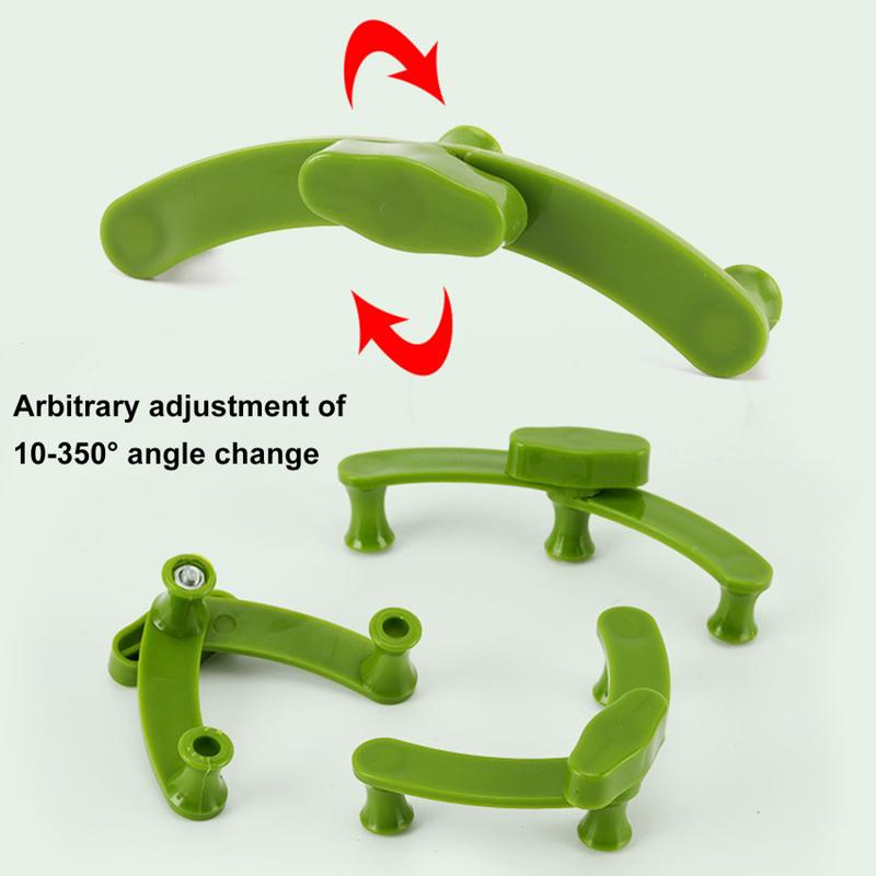 Product Introduction of 10Pc Plastic 360 Degrees Plant Benders Trainer Growth Tutors For Plants Clips Bending Twig Clamps Garden Branche Accessories 12