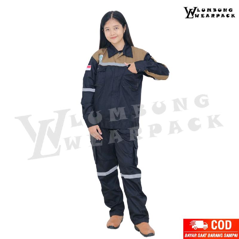 SETELAN WEARPACK SAFETY WARNA KOMBINASI 2