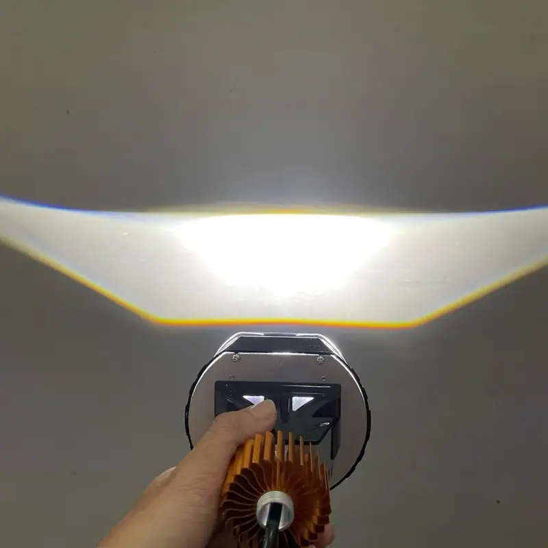 Lampu Utama Biled CR7PRO 4,5 Inc Blue Lens 3 Inc Lensa Cahaya Flat Dengan Kipas Pendingin Full Aluminium 7