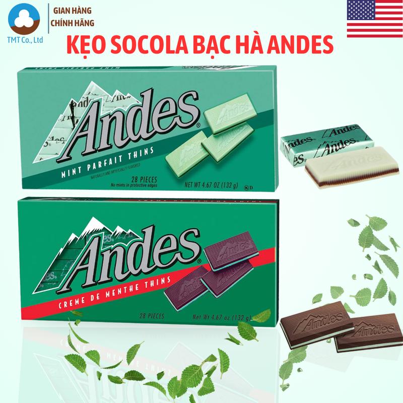 Kẹo socola bạc hà Andes chính hãng nhập khẩu Mỹ