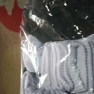 Paket 12 Pasang Kaos Kaki Sekolah Anak SD SMP SMA Putih Telapak Hitam Fashion Katun Tebal Halus Nyaman Dipakai