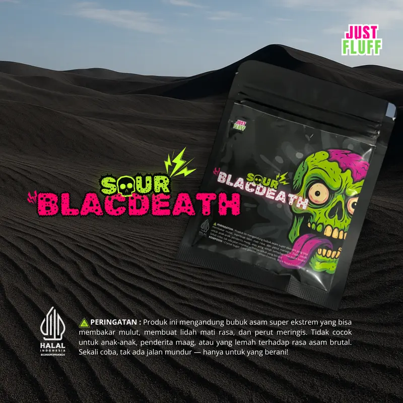 SOUR BLACDEATH POWDER JUSTFLUFF [HALAL] [PROMO] 0