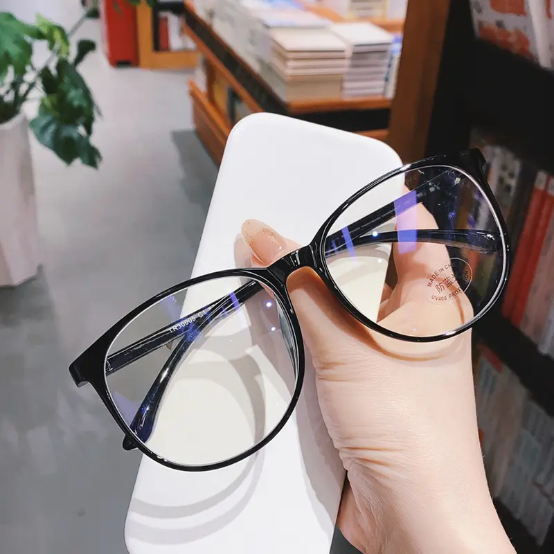 COD❤️ Kacamata Anti Radiasi Komputer Frame Plastik Gaya Retro Untuk Pria / Wanita-yy 3