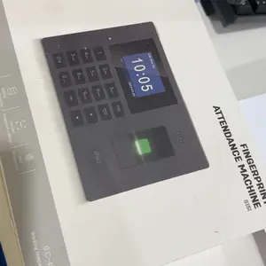 Deli Mesin Absensi Sidik Jari Kapasitas 1200 Bahasa Indonesia Laporan Otomatis ES151