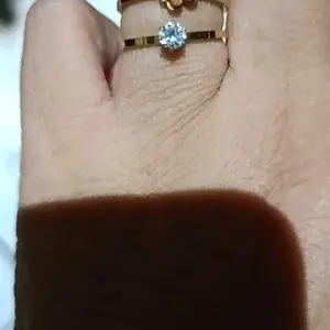 【BELI 1 PCS CINCIN GRATIS 1 CINCIN】1 SET CINCIN TITANIUM Cincin Wanita Kupu Kupu Permata Titanium Anti Karat Dan Tidak Luntur Fashion Wanita Korean Style jewelery Aiga Terlaris cincin