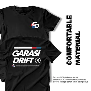 Baju Kaos Garasi Drift Racing  Hotwheels Jdm Fant And Furious Mobil Balap Tshirt Distro 100% katun Combed Premium Atasan Pria Wanita Keren Oblong Sablon Motor Surfing
