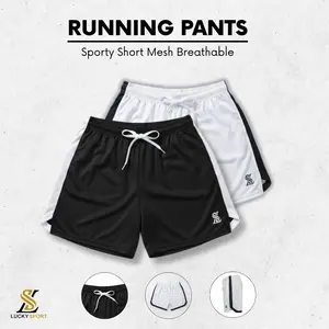 CELANA SPORT POLOS/ Celana futsal pendek Celana Jogging Celana Lari SAKU