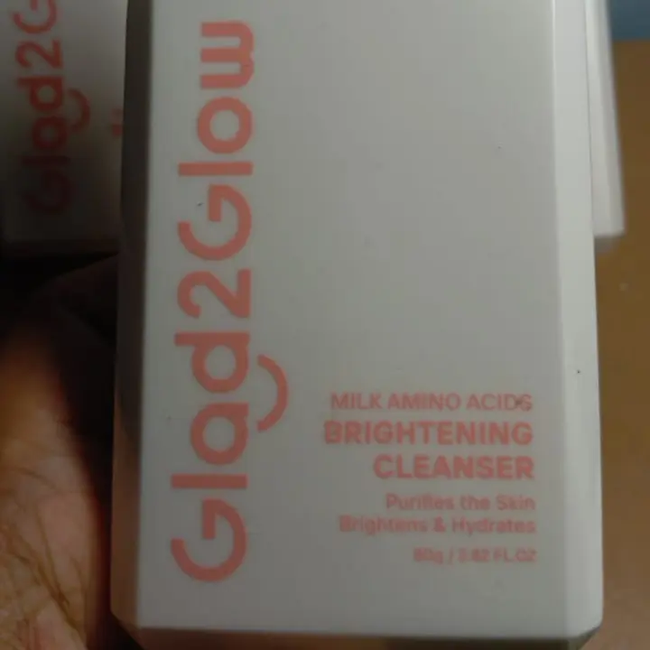 Glad2Glow Milk Amino Acid Gentle Cleanser Brightening Face Wash 80ml | Sabun Cuci Muka Pembersih Wajah 2