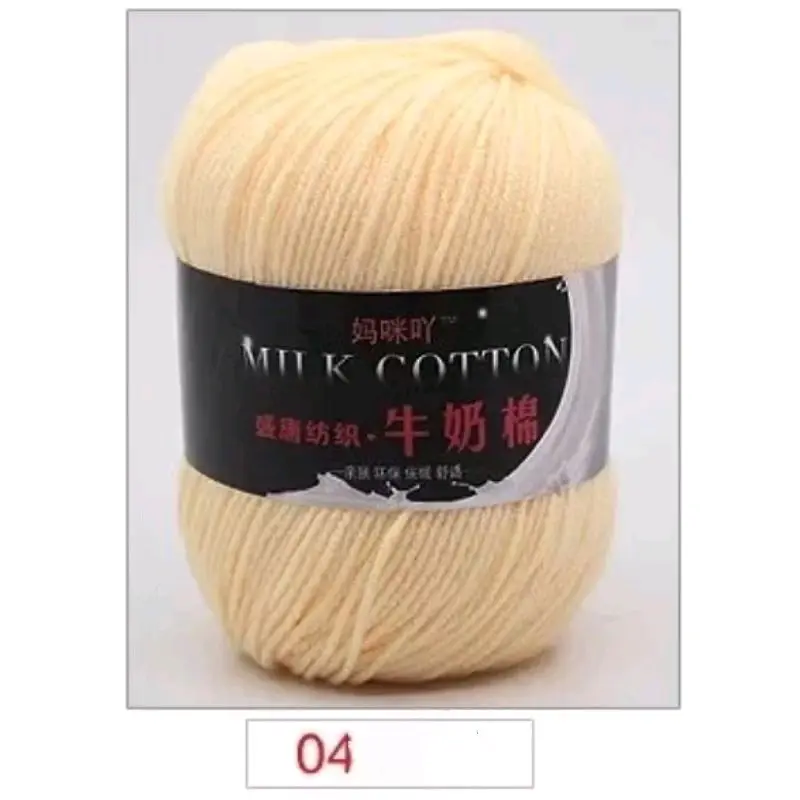 Milk cotton 3ply / Benang rajut katun  3ply 3