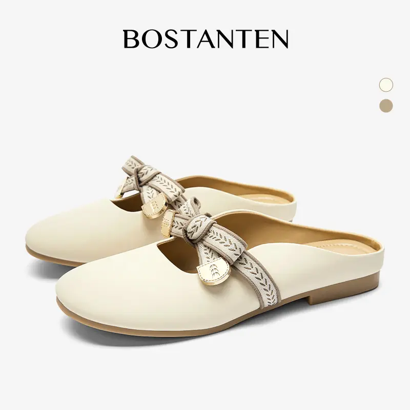 Bostanten Sepatu Gina Flat Wanita Sandal Mlues Style Sepatu Rata