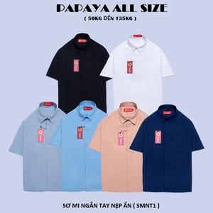 [Có Bigsize] Áo sơ mi nẹp ẩn ngắn tay luxury thoáng mát thanh lịch sang trọng. SMNT1