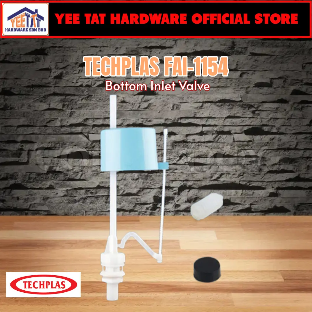 [ TECHPLAS ] FAI-1154 Compact Bottom Inlet + Plastic Rod – 11″ stand