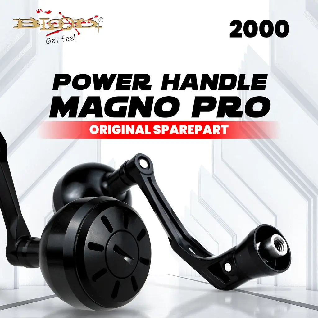 SPAREPART FISHING REEL POWER HANDLE FOR BLOOD MAGNO PRO