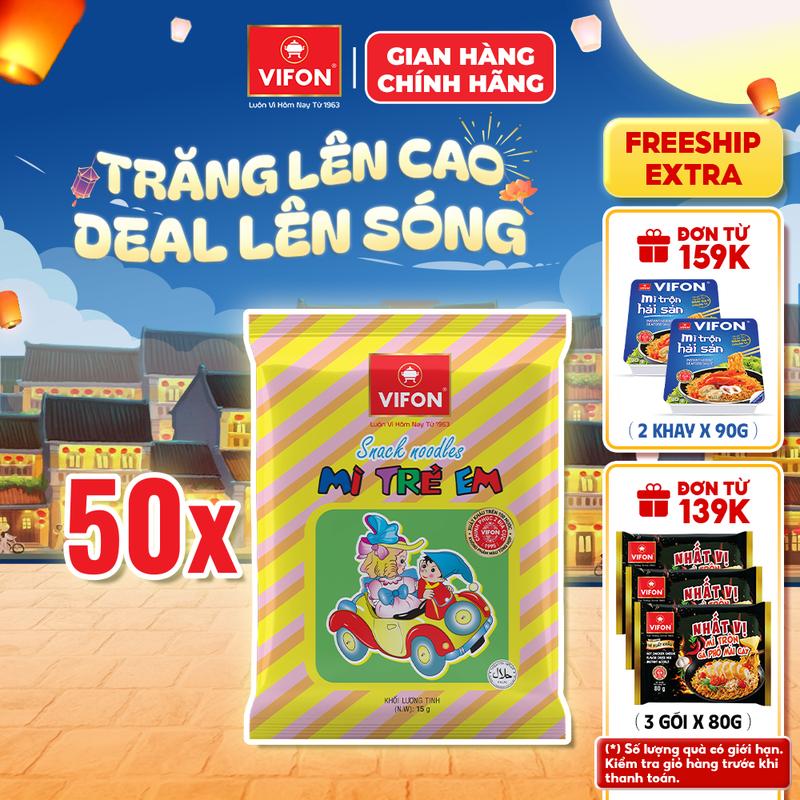 Set 50 gói Mì Trẻ Em VIFON 15gr/ Gói