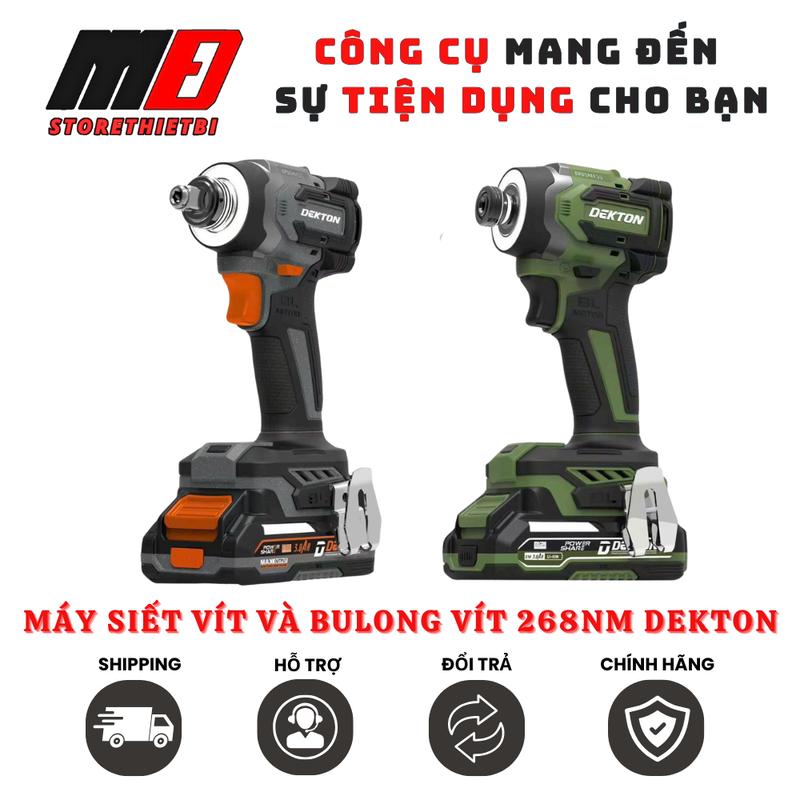  Máy Siết Vít Và Bulong Vít 2 Trong 1 Dekton 268Nm M21-CV268NCP - M21-CV268Plus 