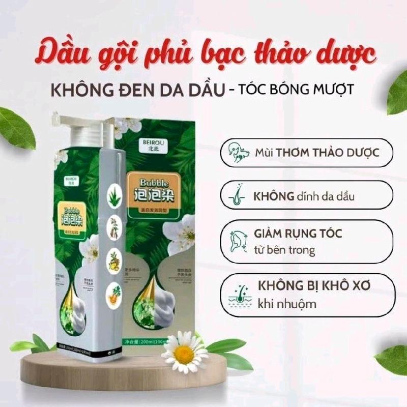 DẦU GỘI PHỦ BẠC CHAI 200ML CHỈ NHUỘM TÓC KHÔNG NHUỘM DA ĐEN TỰ NHIÊN NÂU HẠT DẺ NHUỘM TÓC TẠI NHÀ DẦU GỘI PHỦ BẠC NAM NỮ CHAI 200ML thuốc thuốcnhuộmtóc hair dye