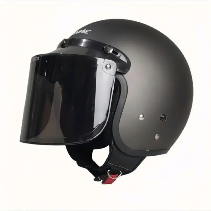 HELM BOGO RETRO CLASSIC Dewasa Busa Tebal Variasi Kaca Datar/Cembung/Pet - Kualitas Super - Motorcycle Sepeda Pelindung cewek 5