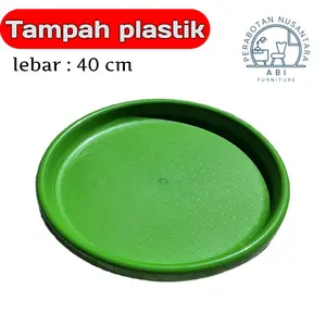 DIAKON !! TAMPAH PLASTIK NAMPAN BULAT PLASTIK TAMPAH TUMPENG BESAR TAMPAH Kitchenware Dapur Hijau Perlengkapan