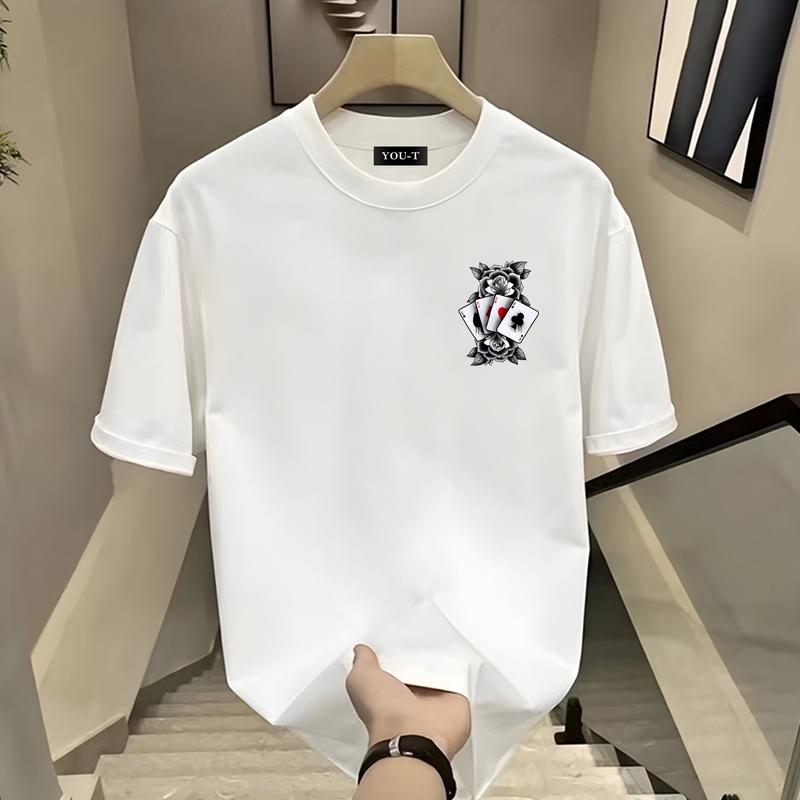 YouTee – Flower Card | Kaos Lengan Pendek Oversize Unisex Premium | 100% Katun Combed 24s | Sablon DTF | Ukuran Jumbo Big S-4XL (LD 128cm) | Anti Gerah Anti Terawang | COD 3