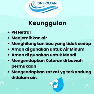 DNS Penjernih Air Water Blue 1 Liter Solusi Menjernihkan Air Sumur Keruh Dan Bau 3