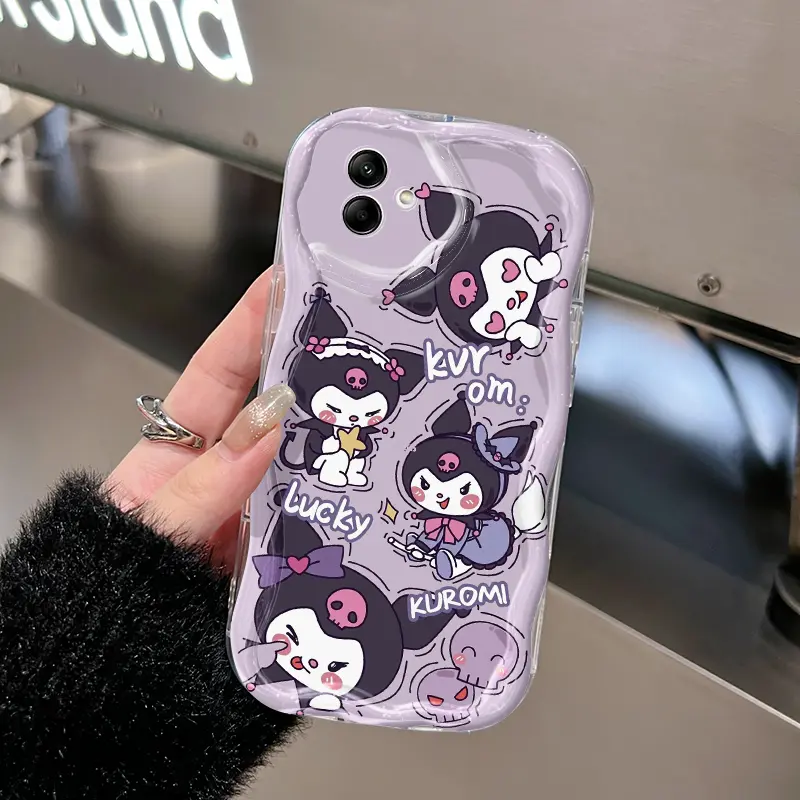 Casing Hp Samsung Galaxy A04 A04E M04 F04 Case Kuromi dan Melody bermotif Casing HP Kembar indah Kesing pelindung Silikon Softcase Netflix Baru Cases 0