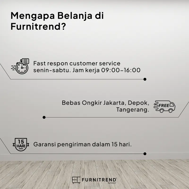 FURNITREND - CT 3901 Coffee Table / Meja Tamu / Meja Ruang Tamu / Meja / Meja Kopi 6