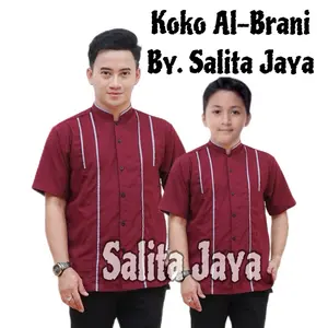 Koko Albrani Lengan Pendek / Koko Couple Anak & Ayah / Koko Viral Lengan Pendek