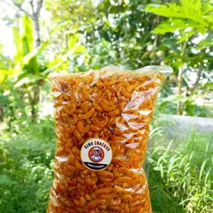 MAKARONI CIKRUH 1 KG LEZAT & GURIH Pedas Food Snack Cemilan Crispy Kering Camilan Snack Cemilan Jajanan Keripik Makanan