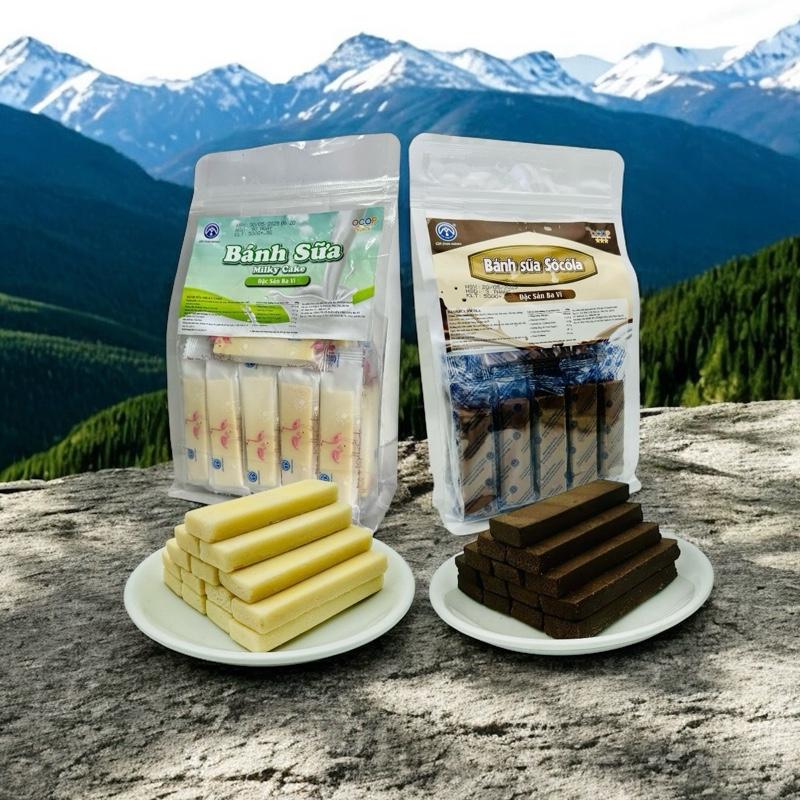 COMBO 1 KG MIX 2 VỊ : BÁNH SỮA TRUYỀN THỐNG VÀ SOCOLA _ ĐẶC SẢN BA VÌ_ BÁNH SỮA BA VÌ _ ÍT NGỌT