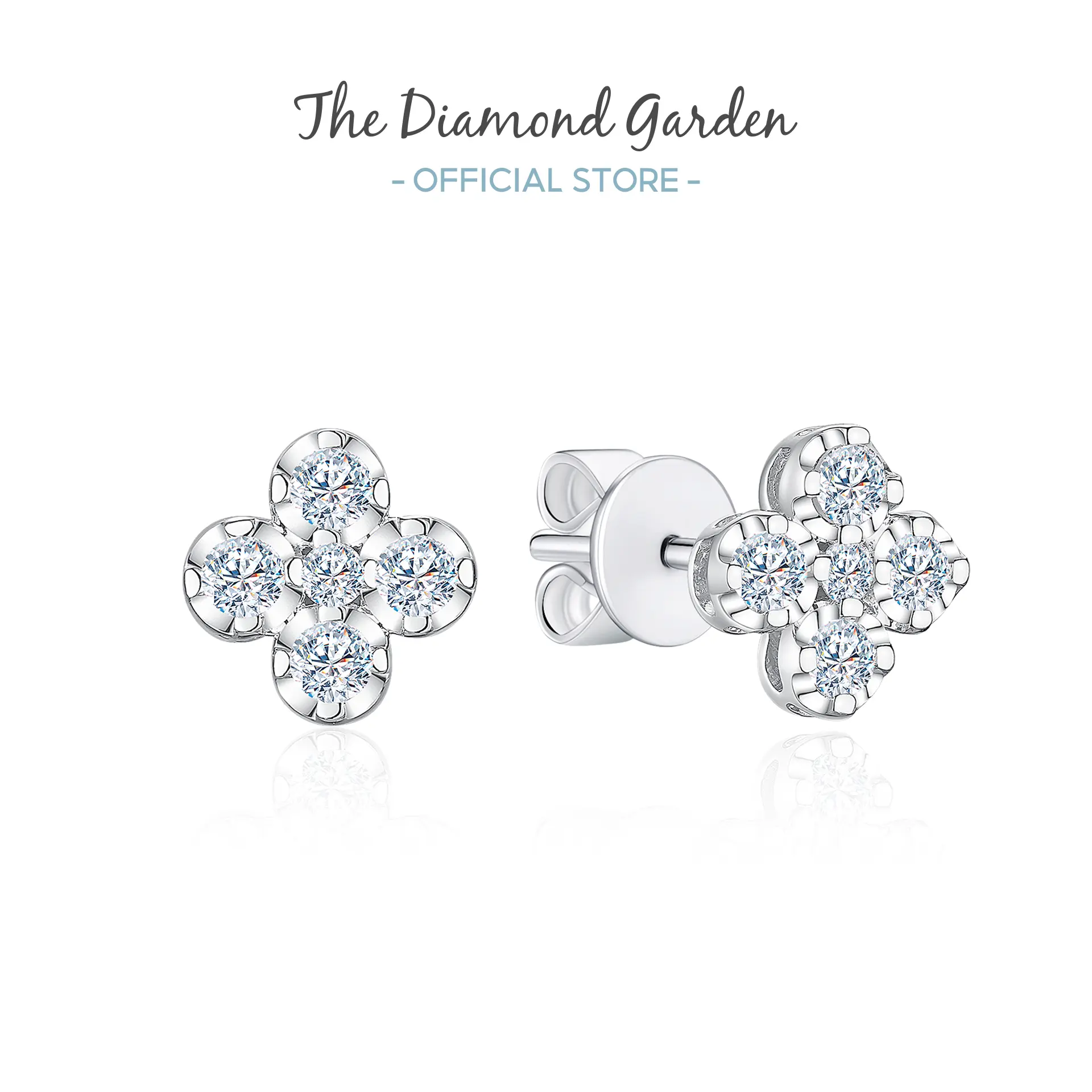 10K Gold Lab Grown Diamond Stud Earrings