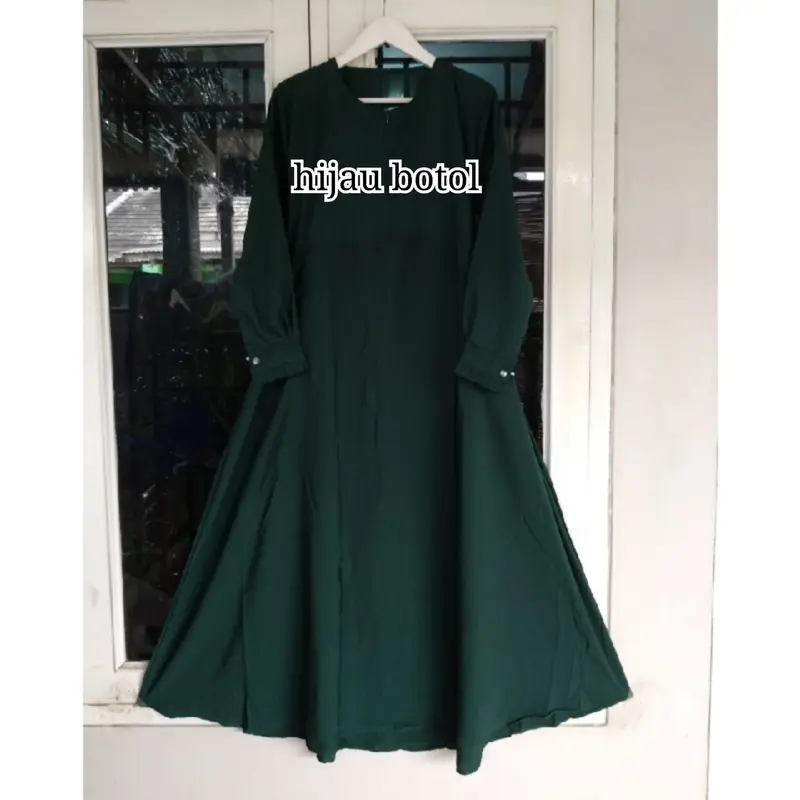GAMIS WOLFIS GRADE A POLOS ONLY Muslim Wanita Dress Syari Basic Simple 2