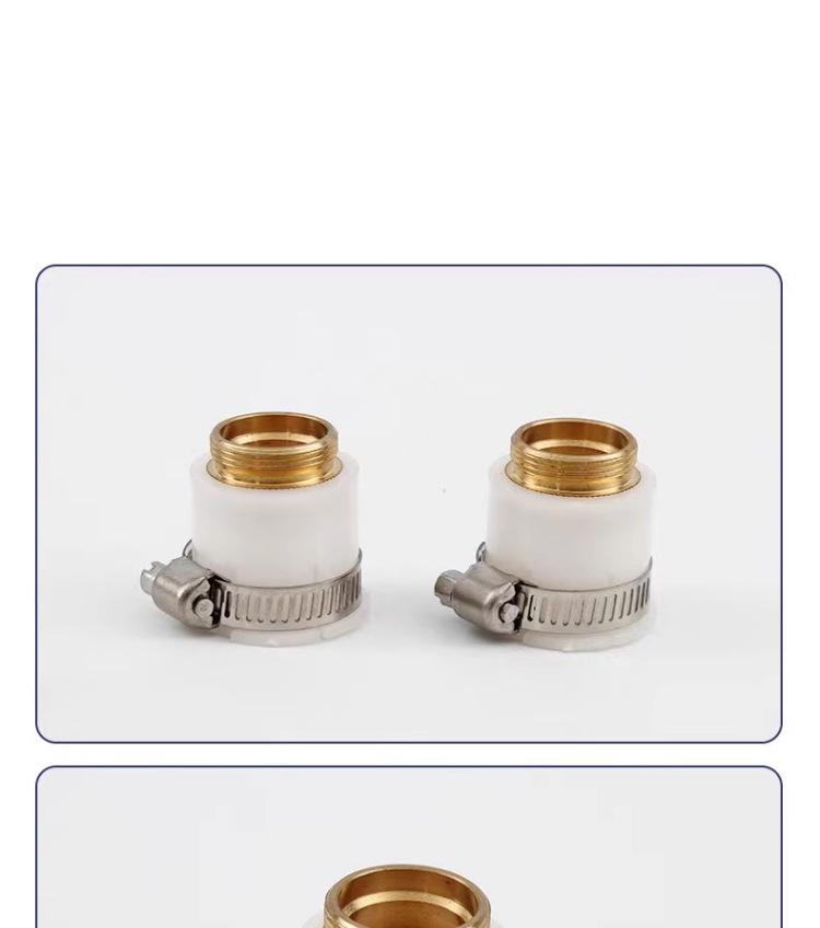 Product Introduction of 20/22mm Universal Joint of Faucet White Silica Gel Tap Water Water Filter Universal Joint Kitchen and Bathroom Faucet Accessories 3
