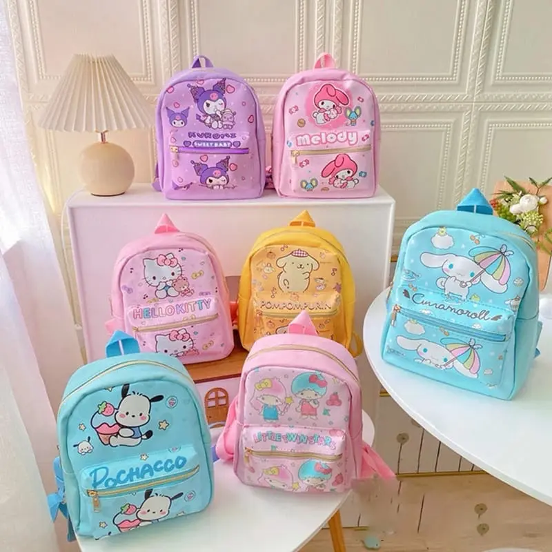 TAS SEKOLAH WATERPROOF TAS RANSEL BACKPACK KARAKTER TAS ANAK TK KUROMI CINNAMOROL Fashion