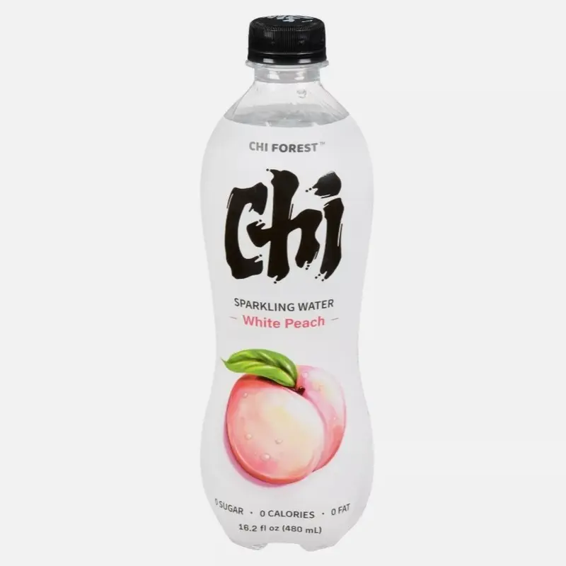 Chi Forest Sparkling Water Bebas Gula White Peach 480 ml Disney Stitch  Edition Air Botol Buah Food Minuman Putih Segar Sehat Bahan Sirup Etawa Wijen Selai Garing Maryam Soda Platinum 2
