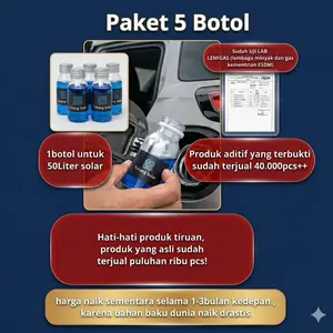Paket 5pcs Aditif solar  “tukang solar” buat enteng dan irit termurah dan terbaik