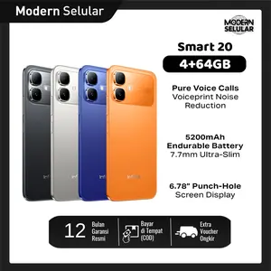 Infinix Smart 20 4/64GB - Up to 8GB Extended RAM - Mediatek Helio G81 - 6.78” - 8MP - 5200 mAh - IP64