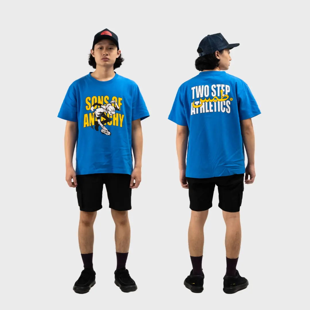 Toms Project - Oversized Tshirt Heavyweight - Sons Blue Pria Kaos Distro Baju Pendek Oblong Katun Dewasa boxy Surfing Sablon tshirt  boxy Cowok Keren Combed kaos  boxy