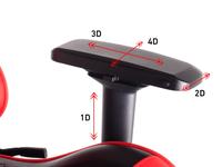 Gambar KURSI GAMING REXUS RGC-101 v2 GAMING CHAIR 4D Armrest - Merah dari Techno Computer Bali Kota Denpasar 4 Tokopedia