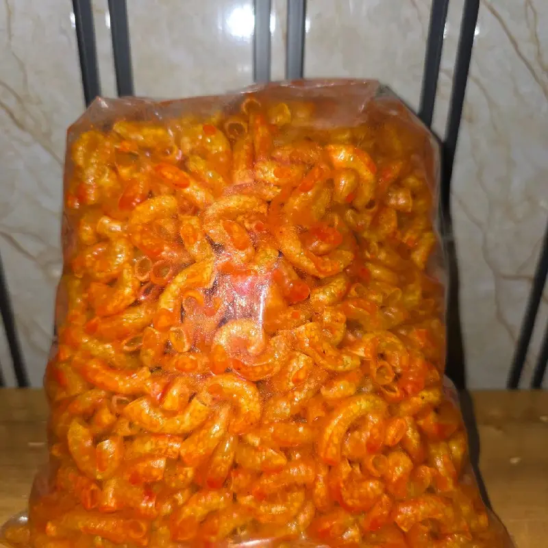Yupita Snack Makaroni Cikruh Basah Lekoh Makanan Kering Crispy Pedas Cemilan Food Keripik 500gram Ijin BPOM Pirt Halal Camilan Spicy 6