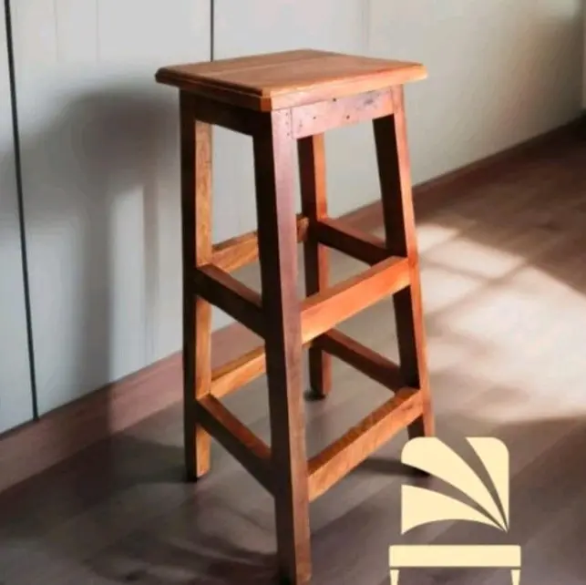 Kursi Bar Plisture Coklat T.75cm Kursi Cafe Kursi Bangku Kursi Kayu 1