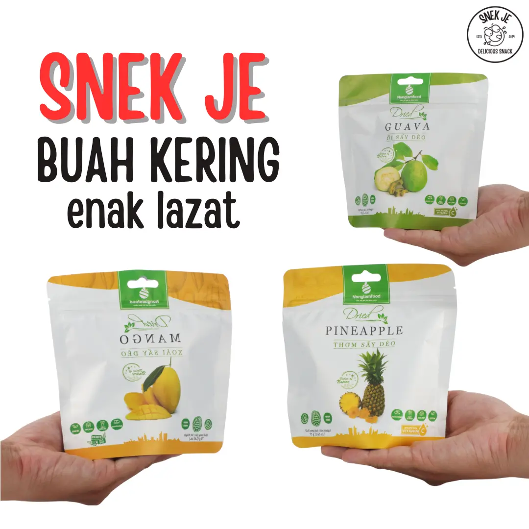 [Snek Je] Buah Kering Snek Enak & Lazat untuk Manusia - Makanan Ringan Snack Food