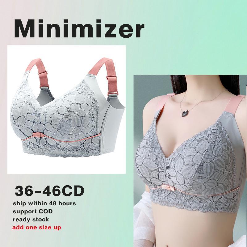 Áo Ngực Nâng Ngực Ren Áo Ngực Giảm Kích Thước Ngoại Cỡ Không Dây Cúp Mỏng Không Đệm Đồ Lót