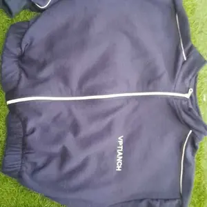 Sweater Wanita | VPTIANCH LIST CROOPE SWEATER JAKET KOREAN STYLE FLEECE