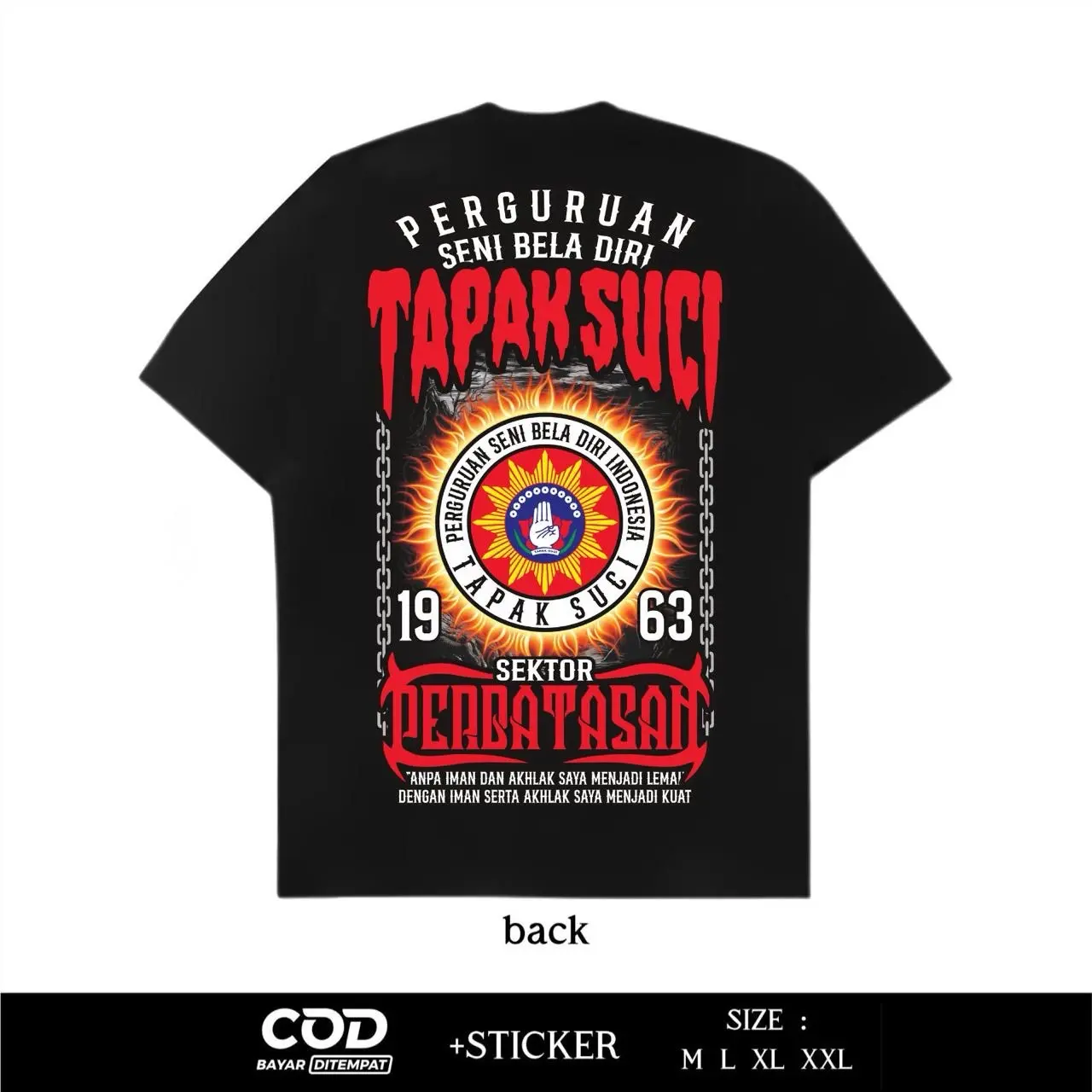 Kaos Tapak Suci Sektor Perbatasan Sablon Dtf By Sablon Kita