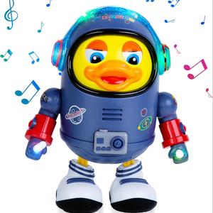 Dancing Space ヘッドホン、歌って踊るプレイマシン、子供用の可愛らしいアヒルおもちゃ、カラフルなカートゥーン装飾、プレゼント向け・教育的なアイデア