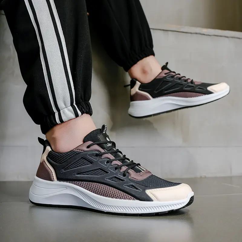 Larocking - Lexa Hitam Coklat | Sepatu Running Gym Shoes Abu Outdoor 3