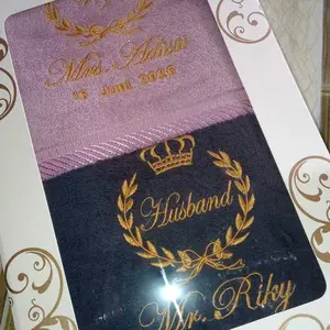 Ray Co - Handuk Couple Bordir Nama PLUS BOX